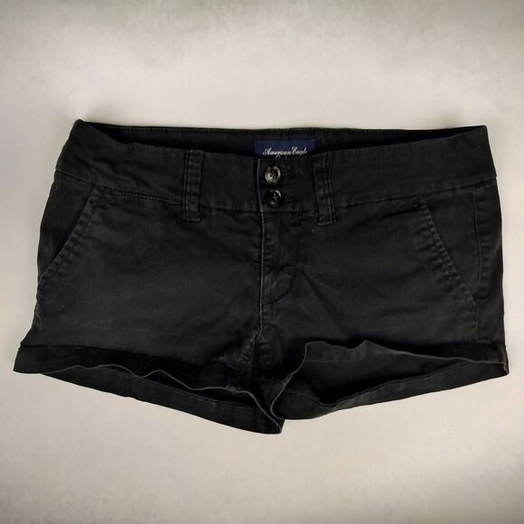 American Eagle Outfitters Pants - American Eagle Outfitters Women's Black Stretch Cotton Blend Shorts Size 00